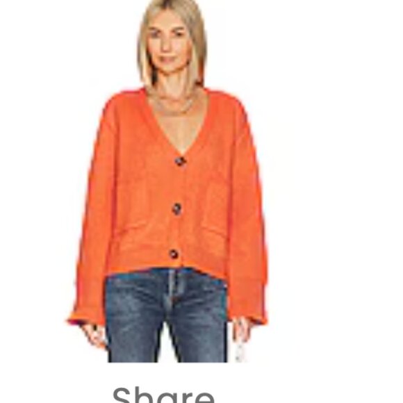 Apparis Orange Cardigan - Picture 2 of 4